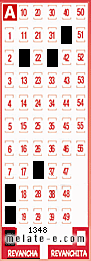 Volante ganador del sorteo 1348 de Revancha