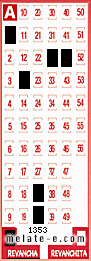 Volante ganador del sorteo 1353 de Revancha