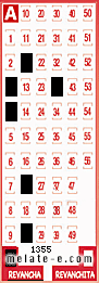Volante ganador del sorteo 1355 de Revancha