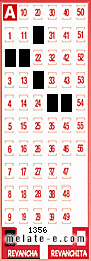 Volante ganador del sorteo 1356 de Revancha