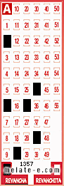 Volante ganador del sorteo 1357 de Revancha