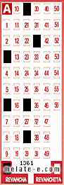 Volante ganador del sorteo 1361 de Revancha