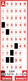 Volante ganador del sorteo 1364 de Revancha
