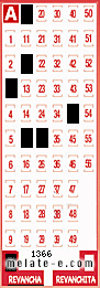 Volante ganador del sorteo 1366 de Revancha