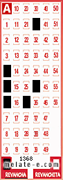 Volante ganador del sorteo 1368 de Revancha