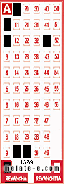 Volante ganador del sorteo 1369 de Revancha