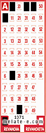 Volante ganador del sorteo 1371 de Revancha
