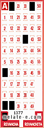 Volante ganador del sorteo 1377 de Revancha