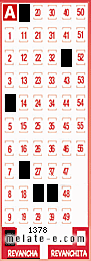 Volante ganador del sorteo 1378 de Revancha