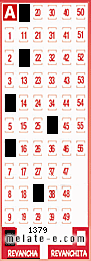Volante ganador del sorteo 1379 de Revancha