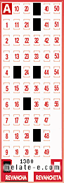 Volante ganador del sorteo 1380 de Revancha