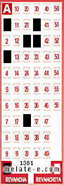 Volante ganador del sorteo 1381 de Revancha