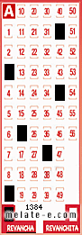 Volante ganador del sorteo 1384 de Revancha