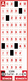 Volante ganador del sorteo 1386 de Revancha