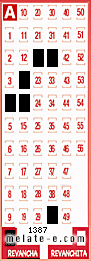 Volante ganador del sorteo 1387 de Revancha