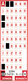 Volante ganador del sorteo 1390 de Revancha