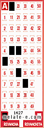 Volante ganador del sorteo 1427 de Revancha