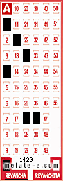 Volante ganador del sorteo 1429 de Revancha
