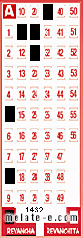 Volante ganador del sorteo 1432 de Revancha