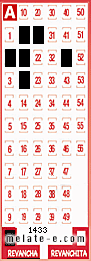 Volante ganador del sorteo 1433 de Revancha