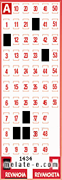 Volante ganador del sorteo 1434 de Revancha