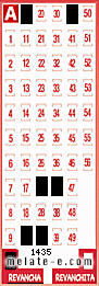 Volante ganador del sorteo 1435 de Revancha