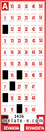 Volante ganador del sorteo 1436 de Revancha