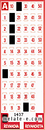 Volante ganador del sorteo 1437 de Revancha