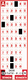 Volante ganador del sorteo 1438 de Revancha
