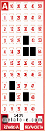 Volante ganador del sorteo 1439 de Revancha