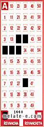 Volante ganador del sorteo 1440 de Revancha