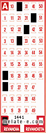 Volante ganador del sorteo 1441 de Revancha