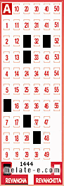 Volante ganador del sorteo 1444 de Revancha