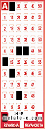 Volante ganador del sorteo 1445 de Revancha