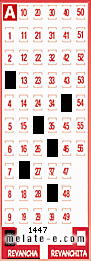 Volante ganador del sorteo 1447 de Revancha