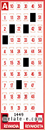 Volante ganador del sorteo 1449 de Revancha