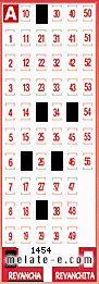 Volante ganador del sorteo 1454 de Revancha