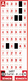 Volante ganador del sorteo 1457 de Revancha