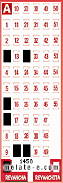 Volante ganador del sorteo 1458 de Revancha