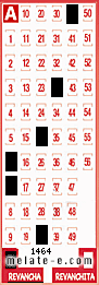 Volante ganador del sorteo 1464 de Revancha