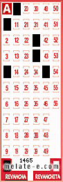 Volante ganador del sorteo 1465 de Revancha