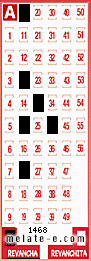 Volante ganador del sorteo 1468 de Revancha