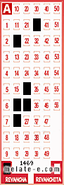 Volante ganador del sorteo 1469 de Revancha