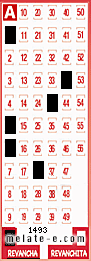 Volante ganador del sorteo 1493 de Revancha