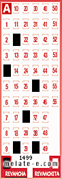 Volante ganador del sorteo 1499 de Revancha