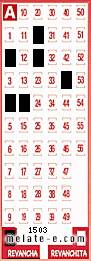 Volante ganador del sorteo 1503 de Revancha