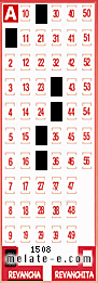 Volante ganador del sorteo 1508 de Revancha