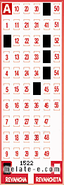Volante ganador del sorteo 1522 de Revancha