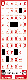 Volante ganador del sorteo 1530 de Revancha
