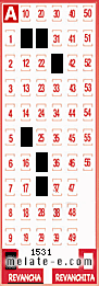 Volante ganador del sorteo 1531 de Revancha